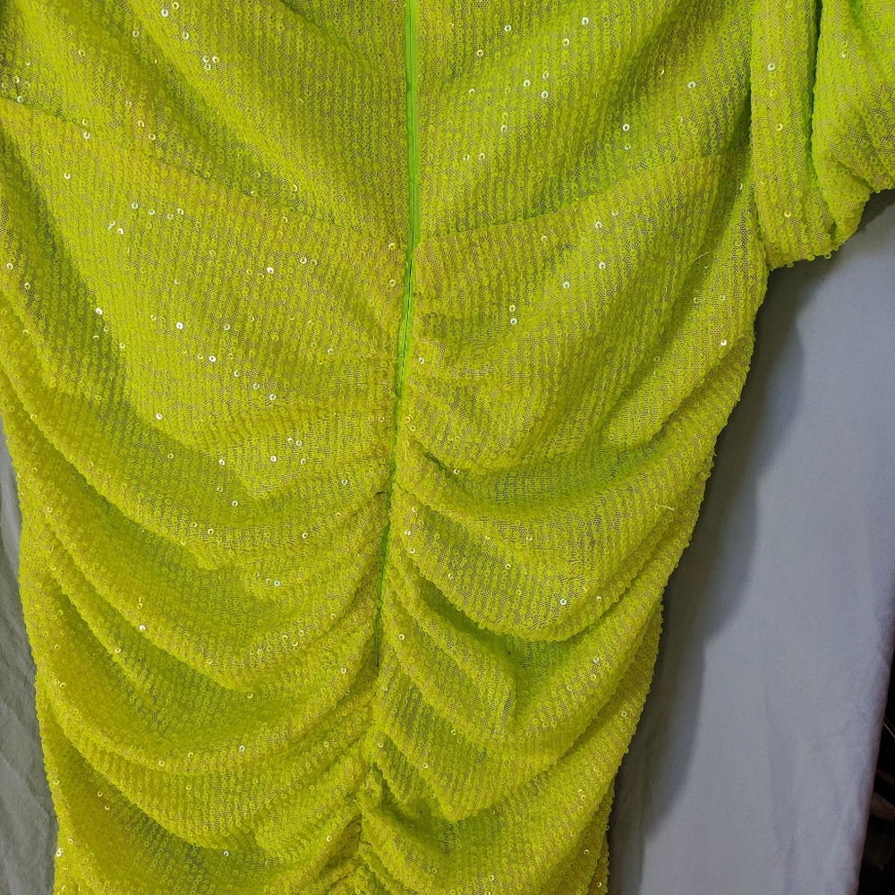 PrettyLittleThing Mini Dress Cold Shoulder M Size 18 US - Picture 7 of 16